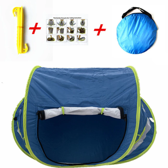 Cheap Goat Tents Baby Kid Beach Tent Folding Sun Protection Portable Travel Tent Infant Sun Shelters Mosquito Net Outdoor Camping Sunshade Beach Tents 